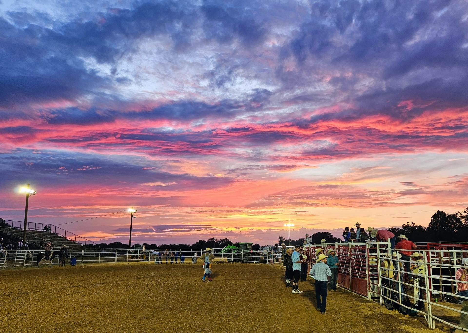 Cotton candy skies over the chutes